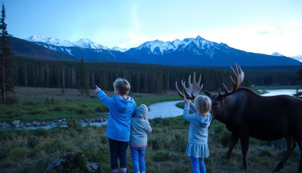 family wildlife experiences in Fairbanks