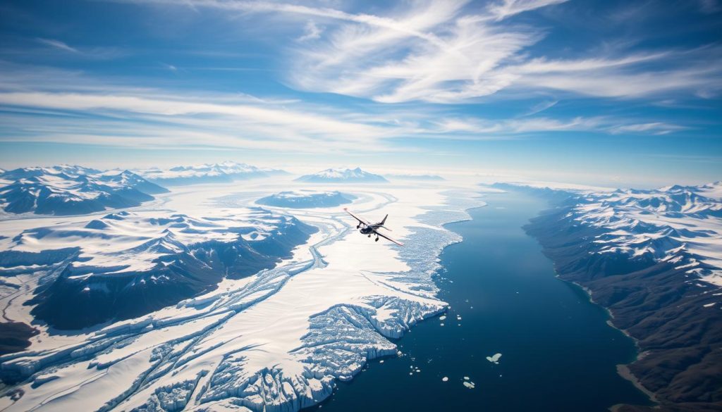 flightseeing over glaciers flightseeing over glaciers