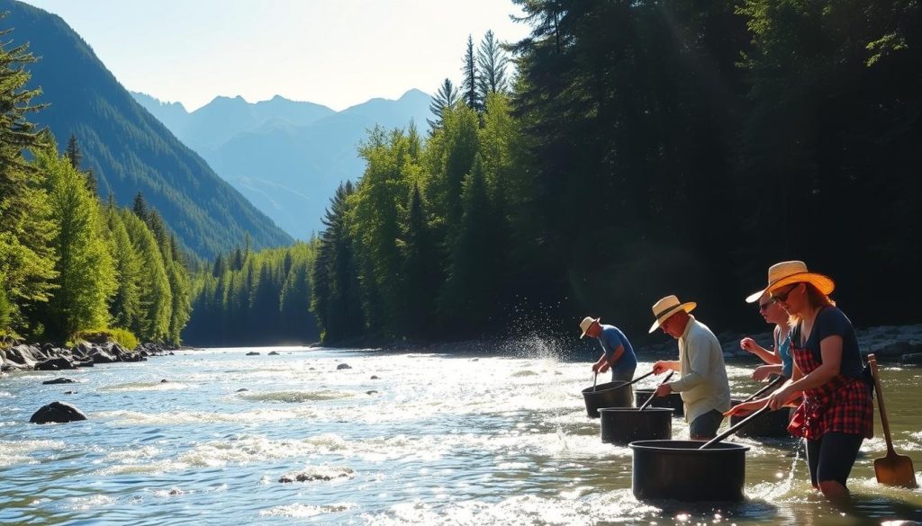 guided gold panning tours Juneau