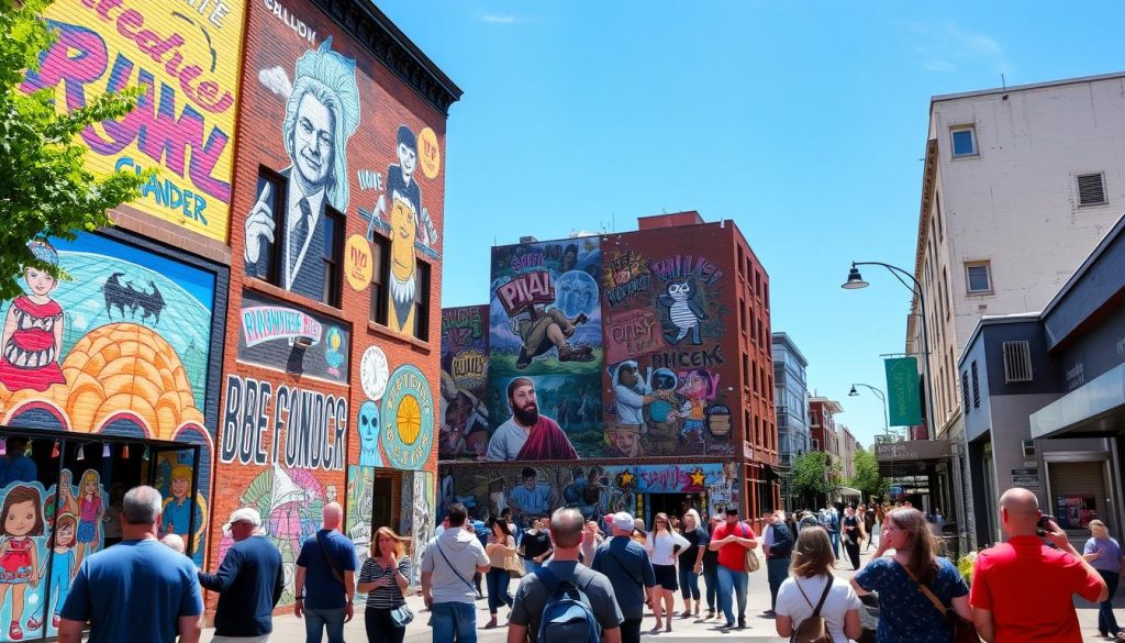 guided tours of Bloomington murals