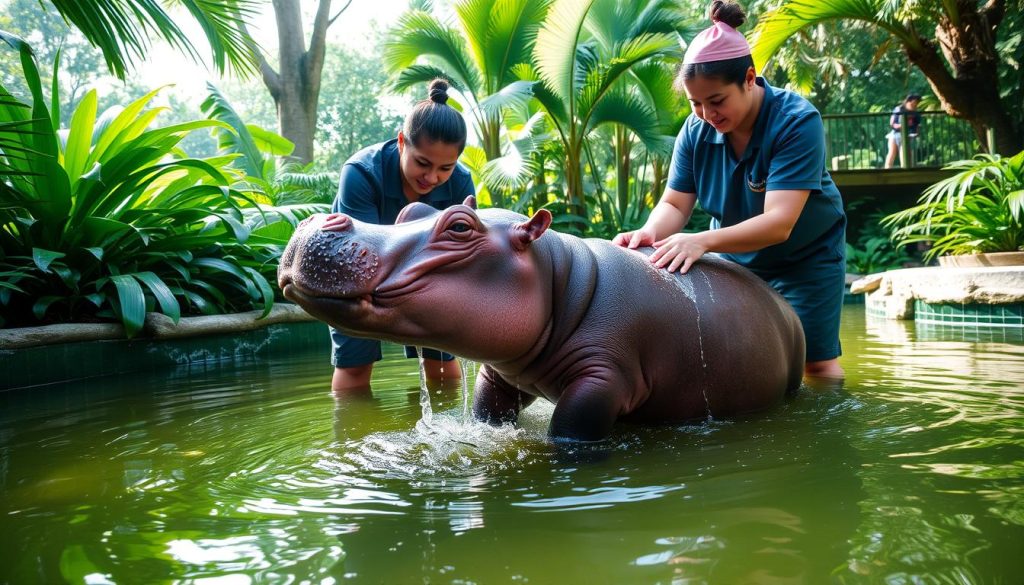 hippopotamus calf care hippopotamus calf care
