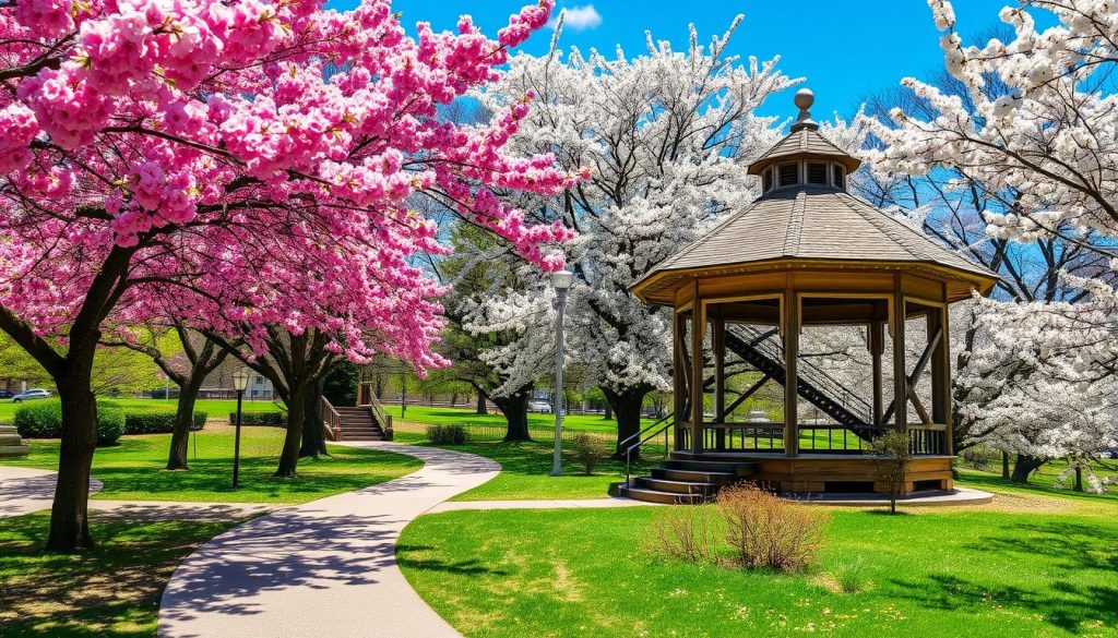 history of cherry blossoms in Branch Brook Park