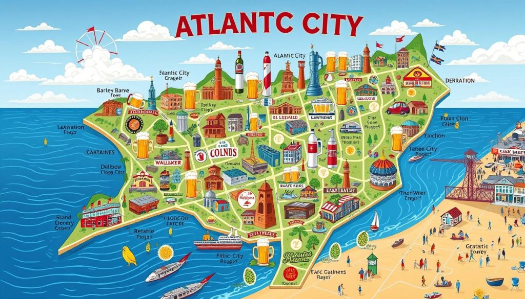 local brewery map Atlantic City