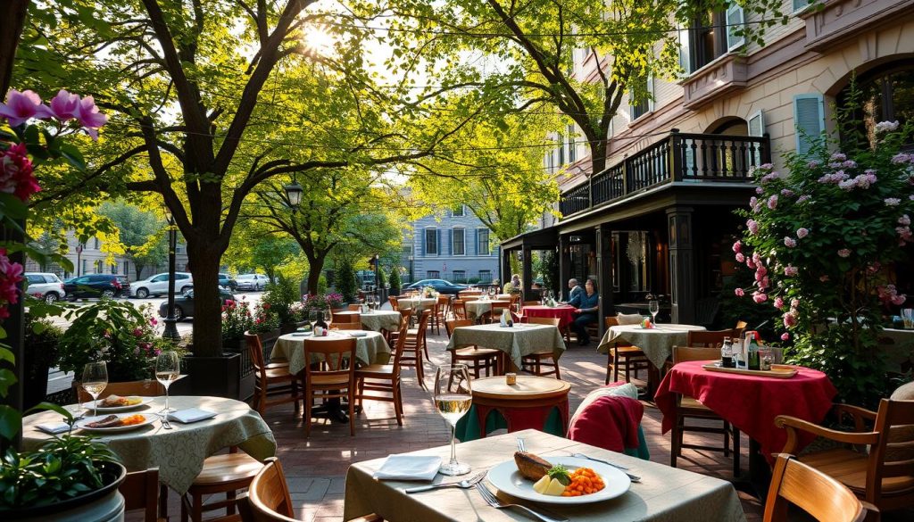 outdoor dining Princeton