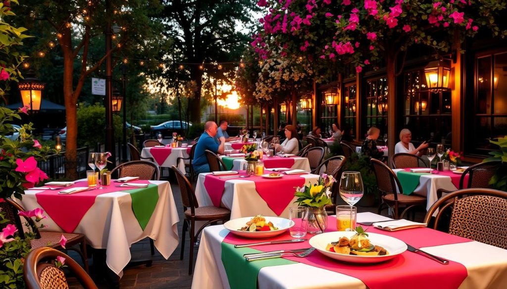 outdoor dining in Princeton