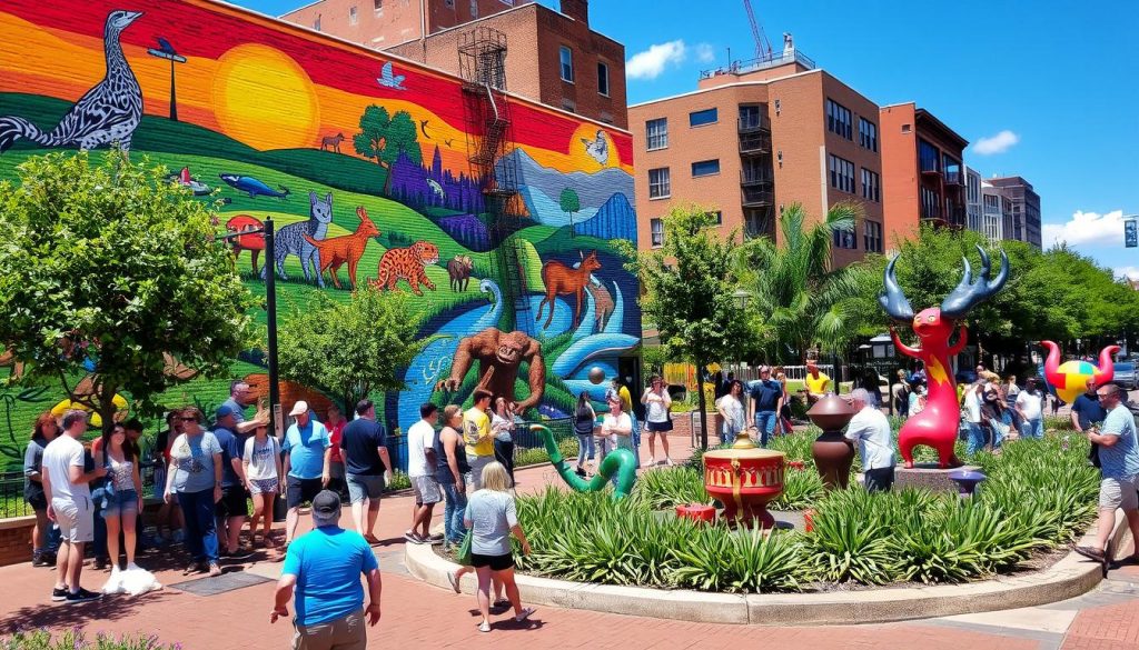 outdoor public art in St. Louis