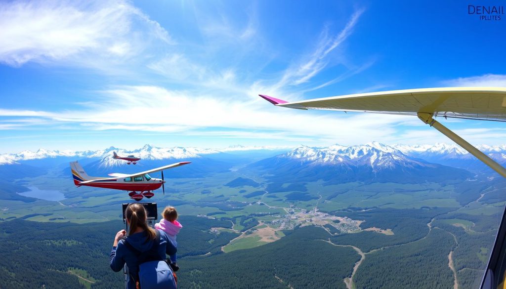 overview of Denali National Park family-friendly flightseeing tours