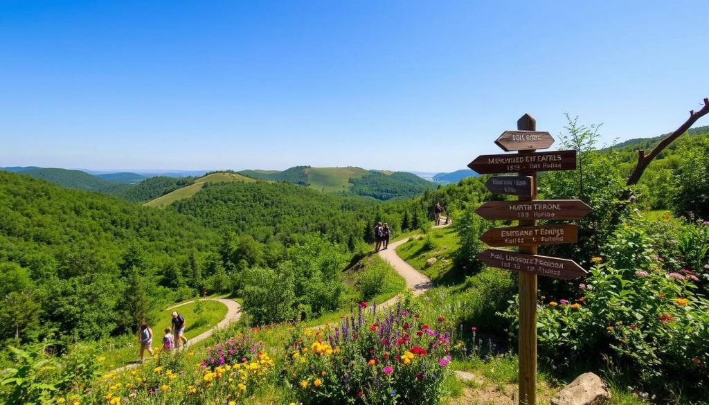 overview of Evansville hiking trails overview of Evansville hiking trails