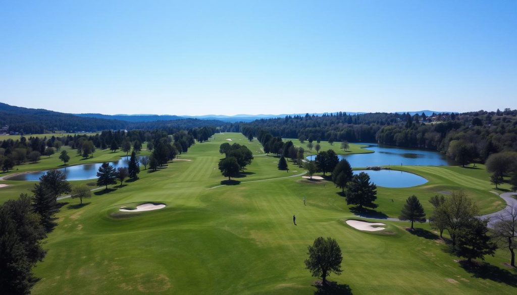 overview of Silver Spring park golf course