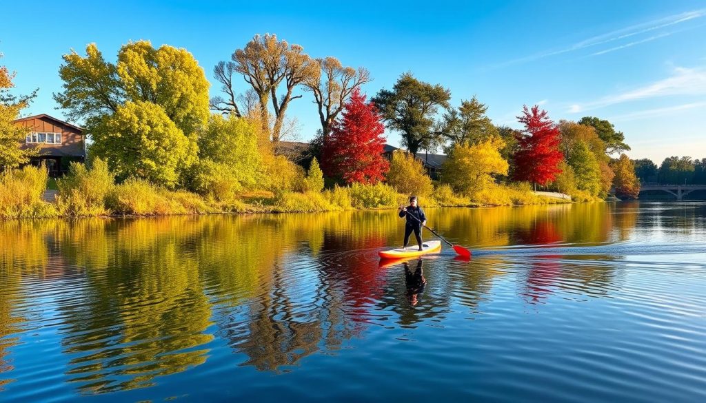 paddleboarding in South Bend