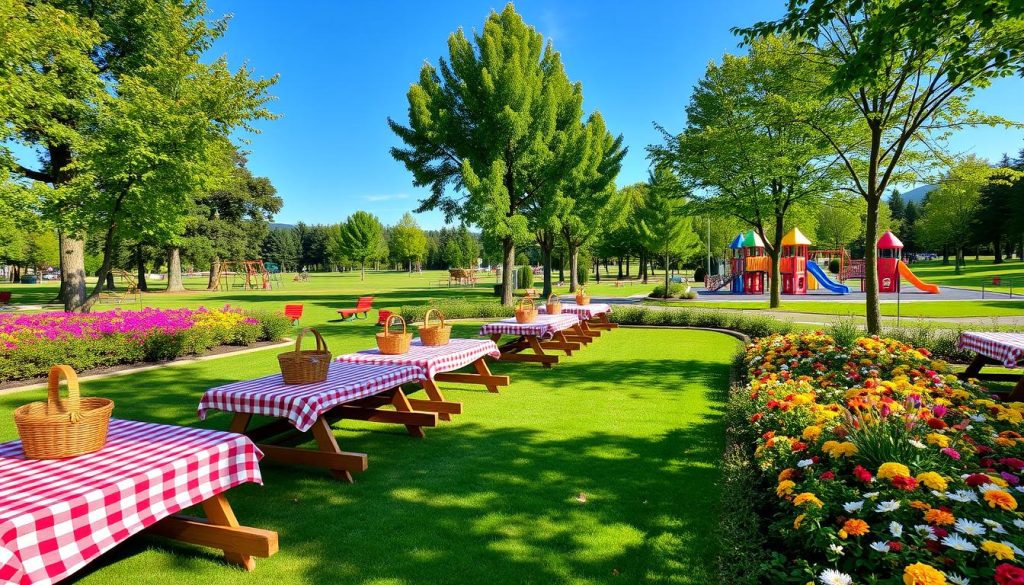 picnic areas with playgrounds in Columbia