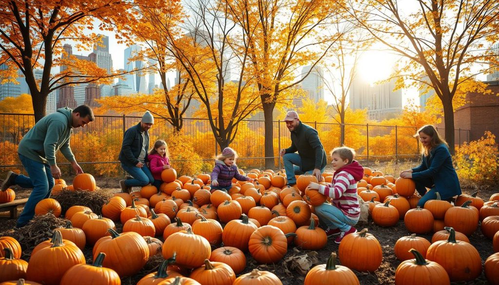 pumpkin picking in NYC pumpkin picking in NYC