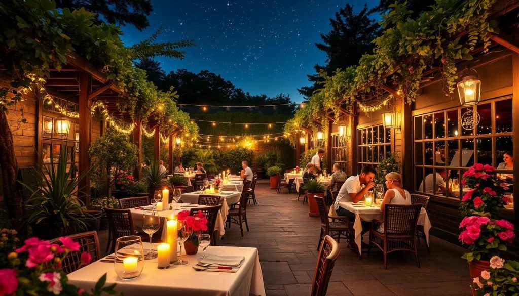 romantic restaurants in Bloomington with outdoor seating