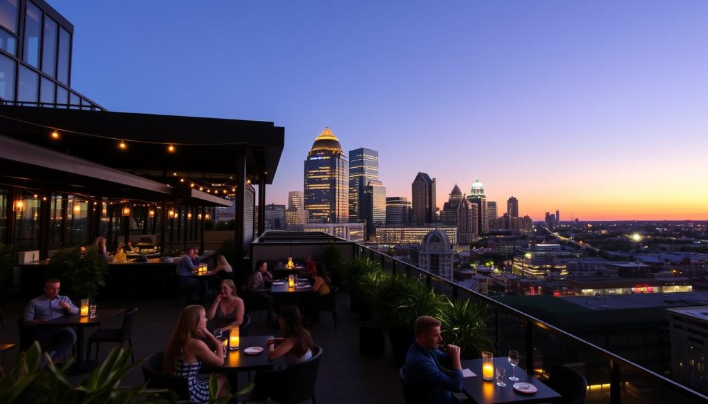 rooftop bars with skyline views Indianapolis