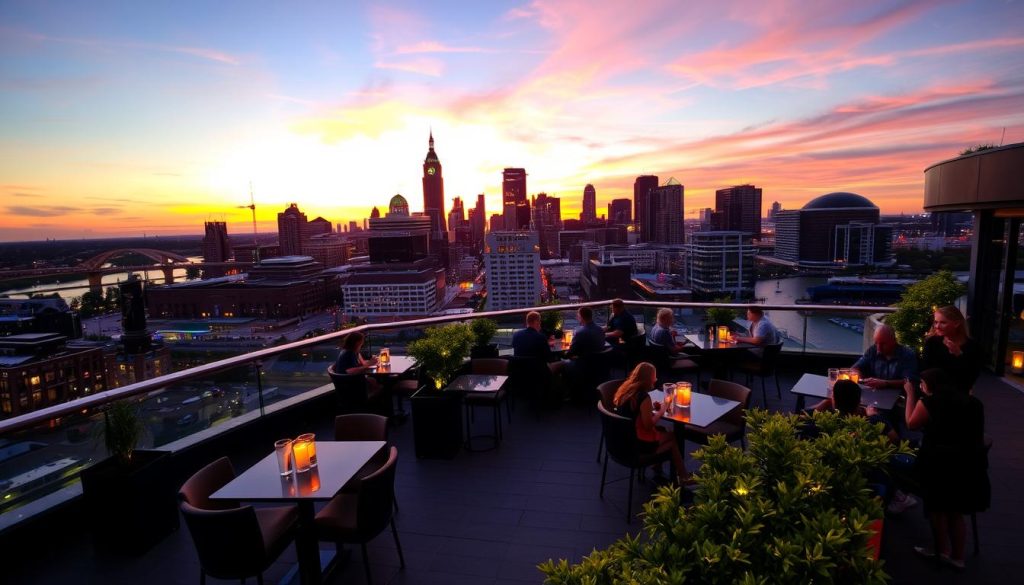 rooftop bars with stunning views in Indianapolis