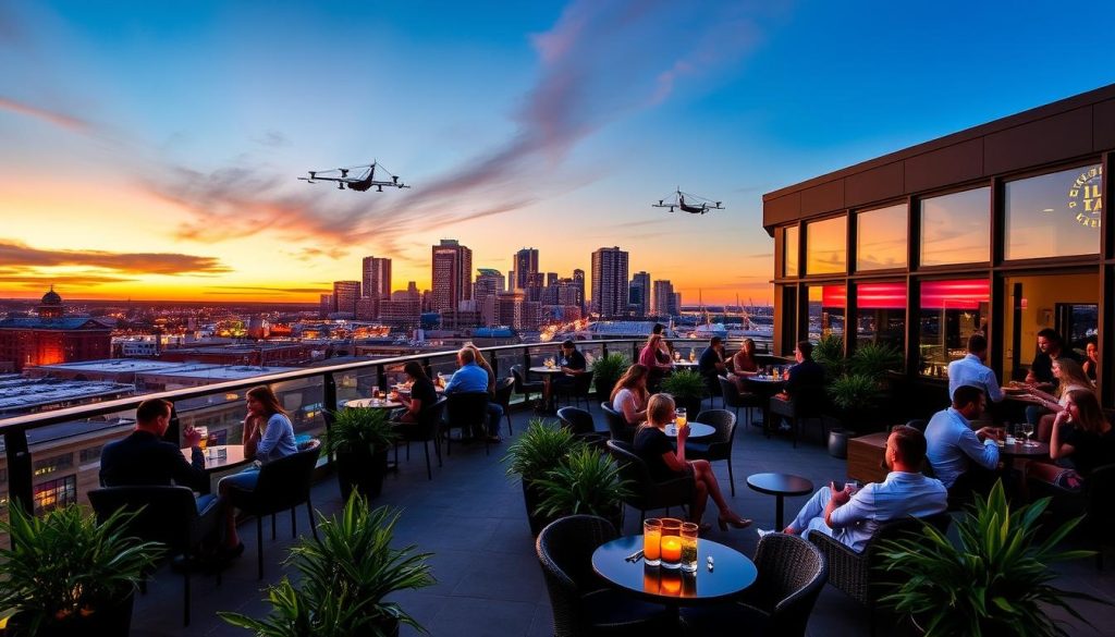 rooftop bars with stunning views in Indianapolis