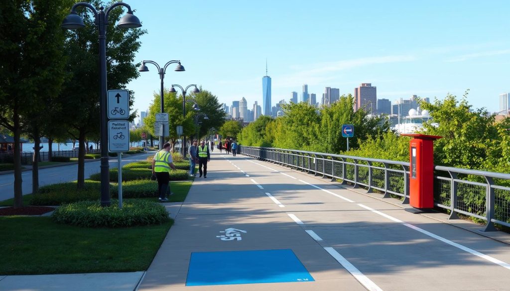 safety tips walking Hoboken to Manhattan