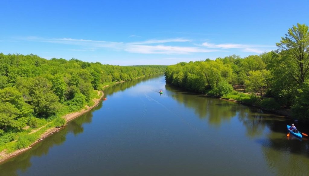 scenic paddling routes near South Bend