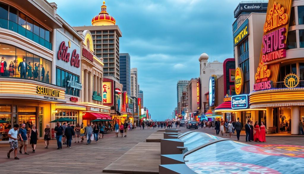 shopping and entertainment in Atlantic City