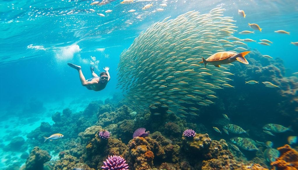 snorkeling in Moalboal