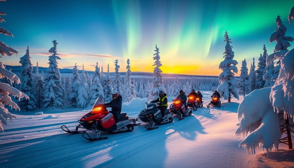 snowmobiling tours Fairbanks