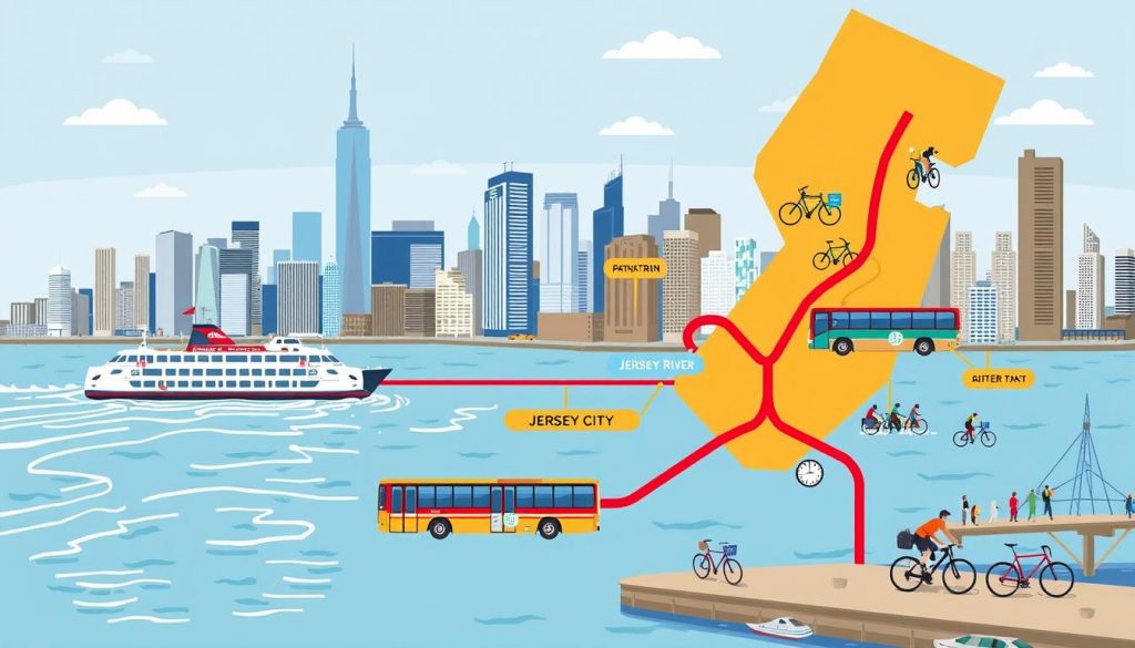 transportation options for day trip from NYC to Jersey City