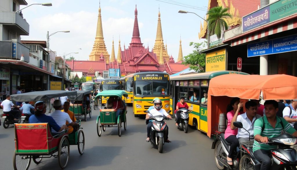 transportation options in Yangon transportation options in Yangon