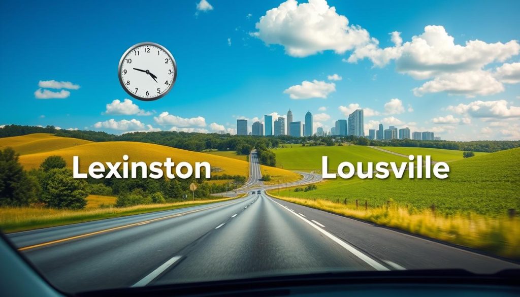 travel time estimates Lexington to Louisville travel time estimates Lexington to Louisville