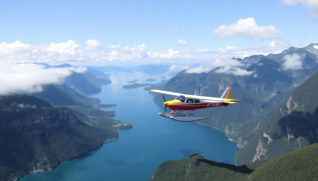 traveling to Misty Fjords by floatplane