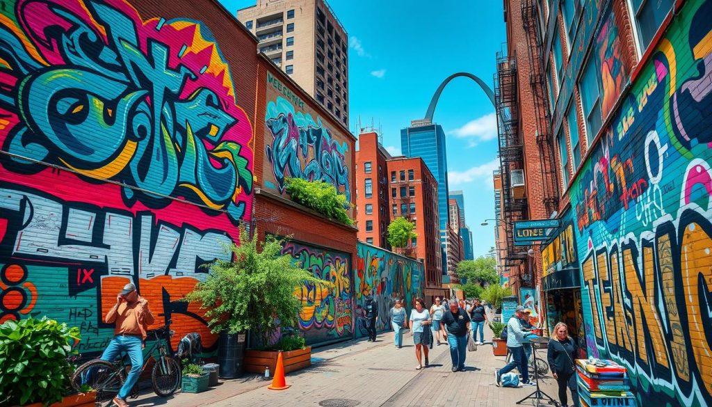 vibrant St. Louis street art scene vibrant St. Louis street art scene
