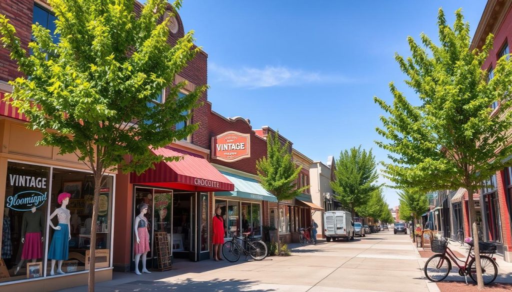 vintage clothing stores in Bloomington neighborhoods