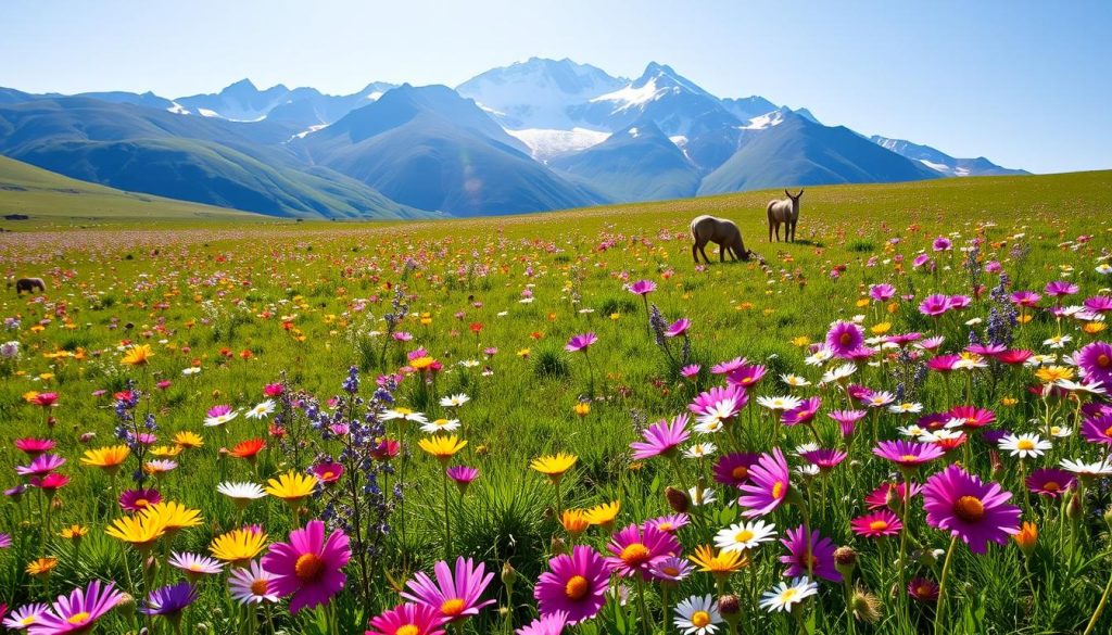 wildflowers and local fauna in Denali National Park wildflowers and local fauna in Denali National Park