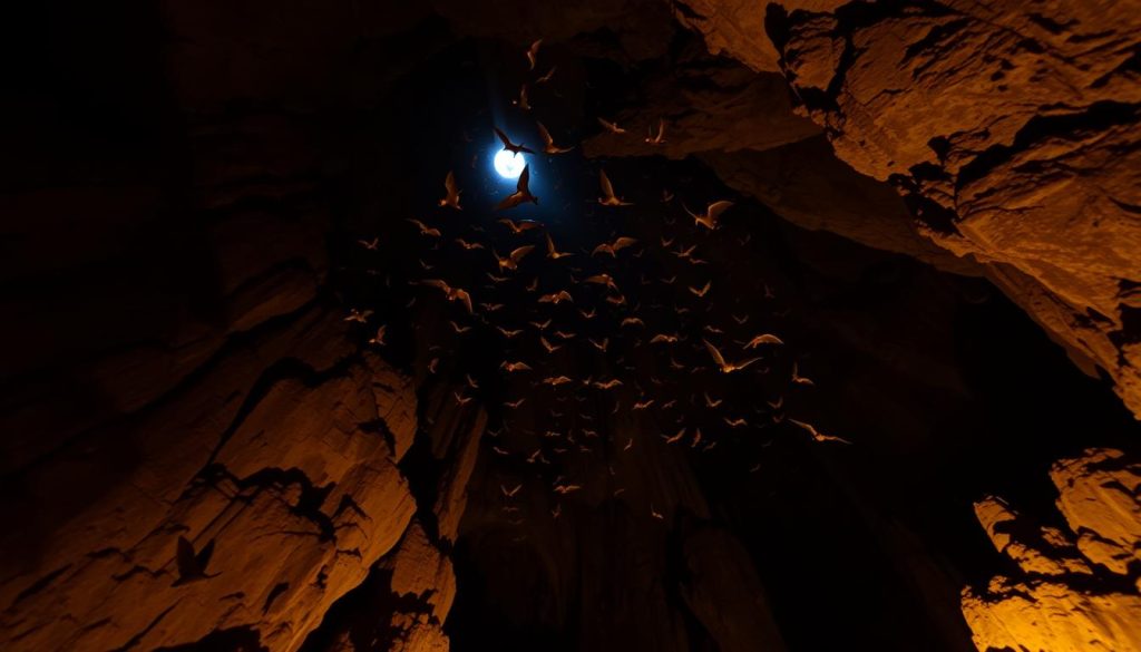 witnessing bats in Mammoth Cave