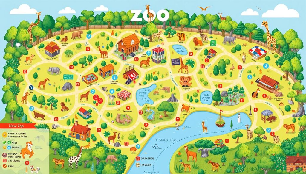 zoo map for navigation tips