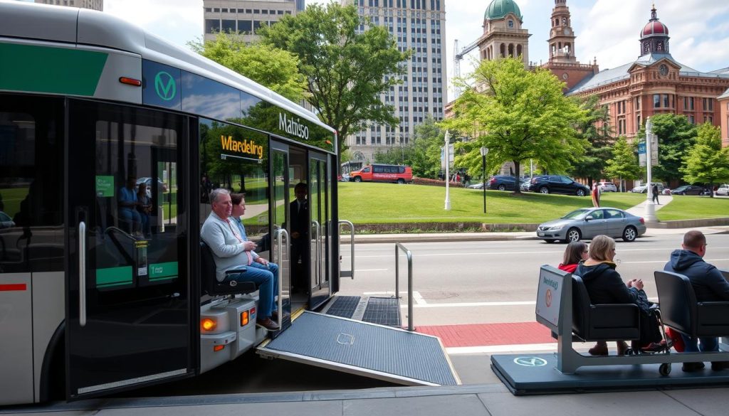 Accessibility features in Madison transit