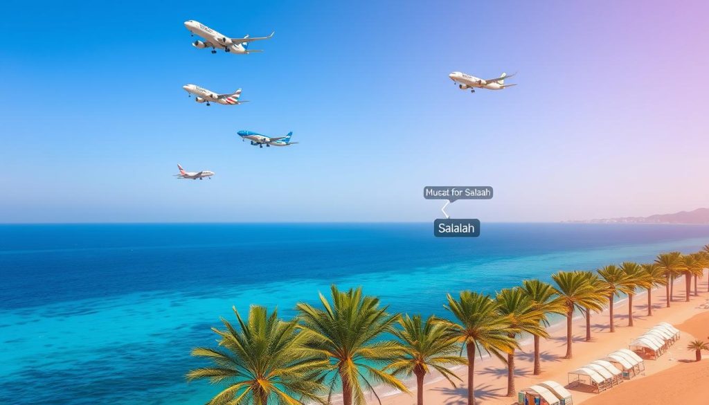 Airlines offering services from Muscat to Salalah Airlines offering services from Muscat to Salalah