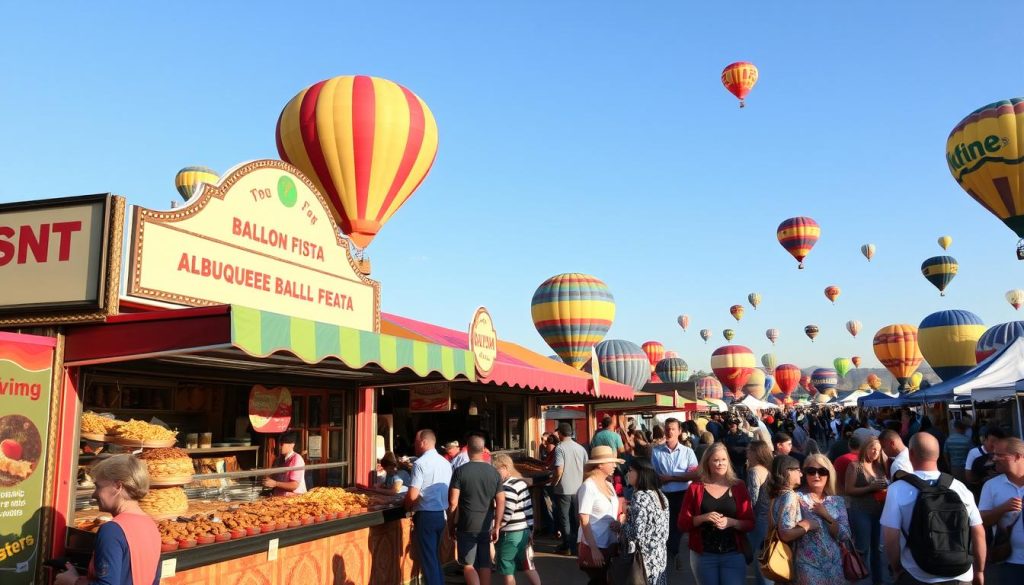 Albuquerque food vendors at Balloon Fiesta Albuquerque food vendors at Balloon Fiesta