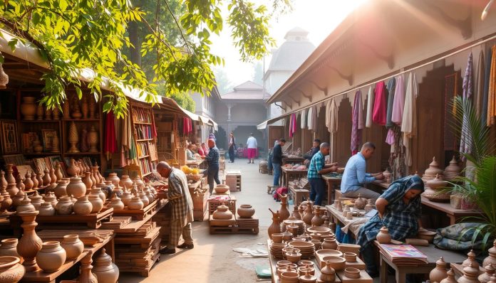 Artisan workshops and handicraft markets in Lumbini