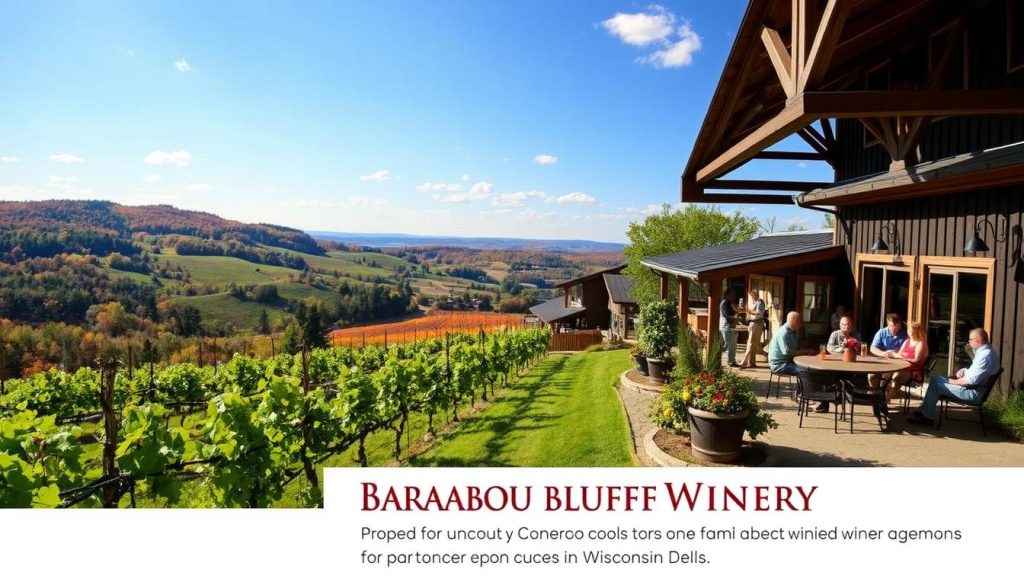 Baraboo Bluff Winery wine experiences in Wisconsin Dells