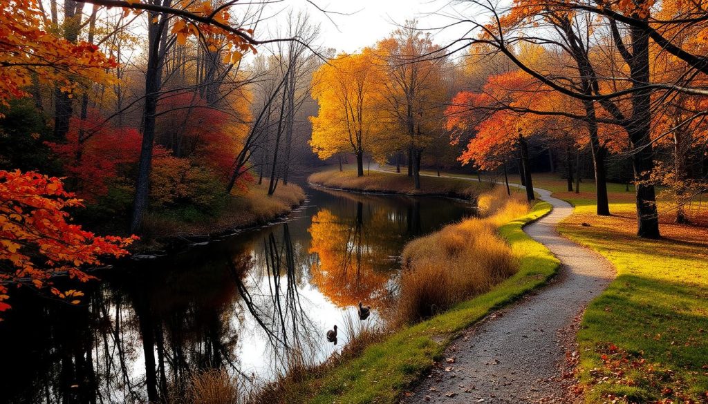 Barkhausen Waterfowl Preserve fall hiking