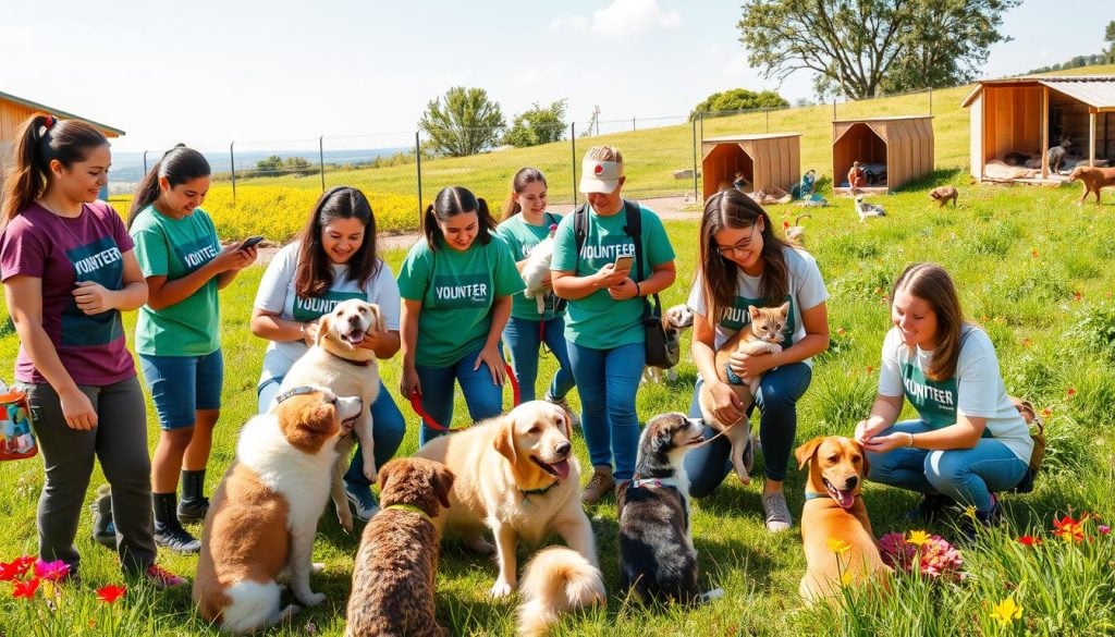 Benefits of volunteering with animals