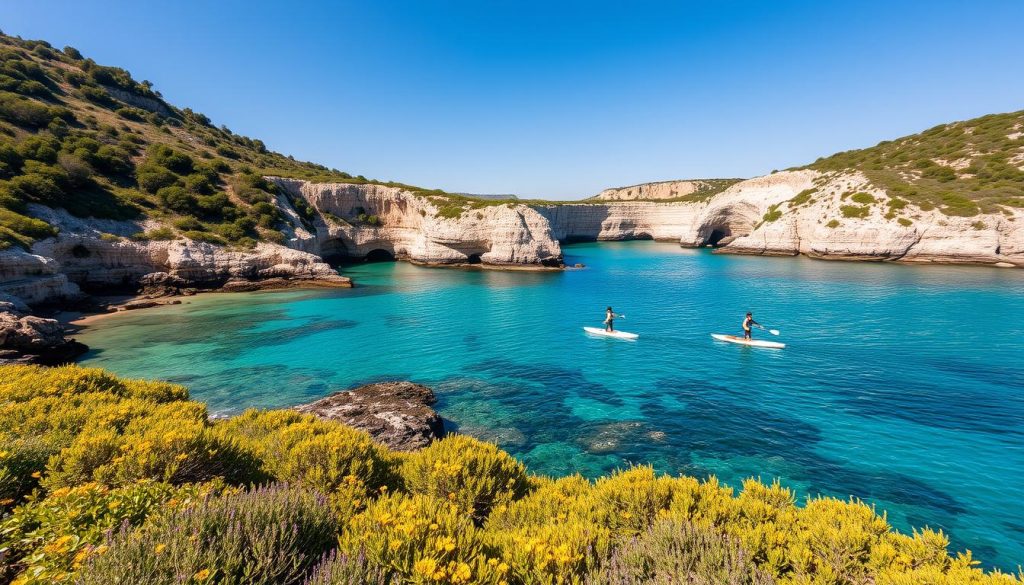 Best paddleboarding spots near Comino Best paddleboarding spots near Comino