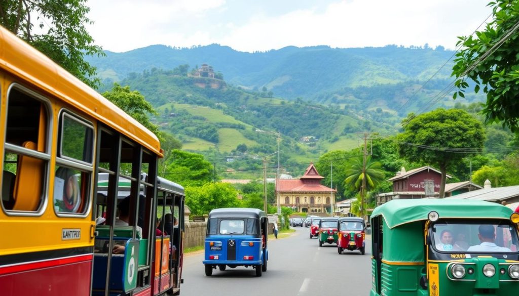 Best public transportation options Kandy to Sigiriya