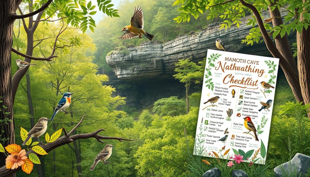 Birdwatching checklist for Mammoth Cave National Park