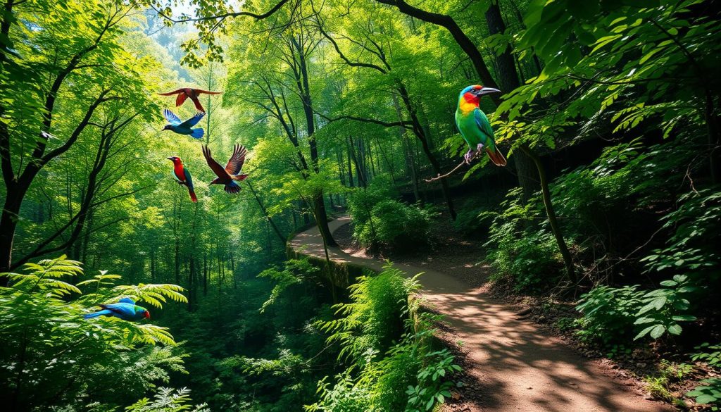 Birdwatching trails in Mammoth Cave National Park