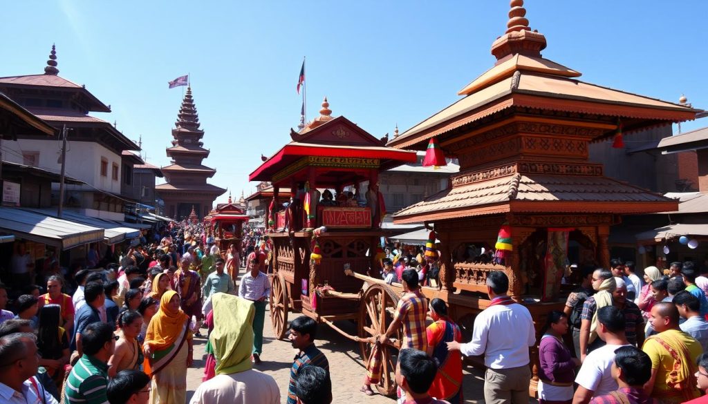 Bisket Jatra celebrations