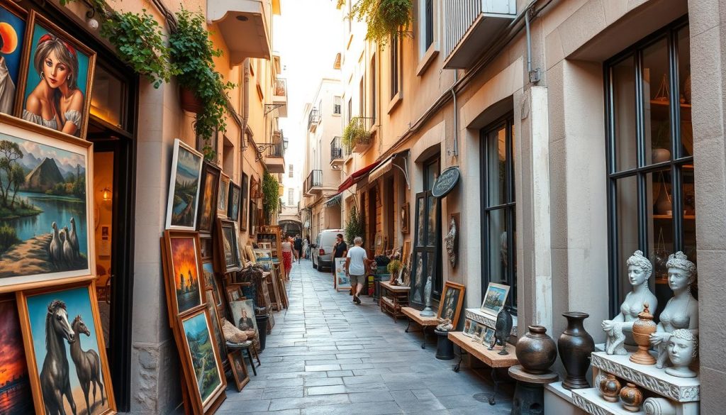 Boutique art galleries and local artisan shops in Limassol