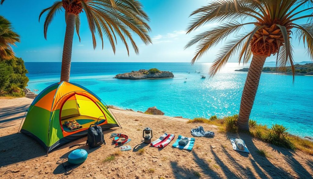 Camping equipment for Comino Island Camping equipment for Comino Island