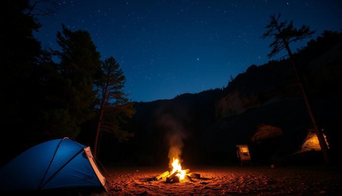 Camping near Mammoth Cave