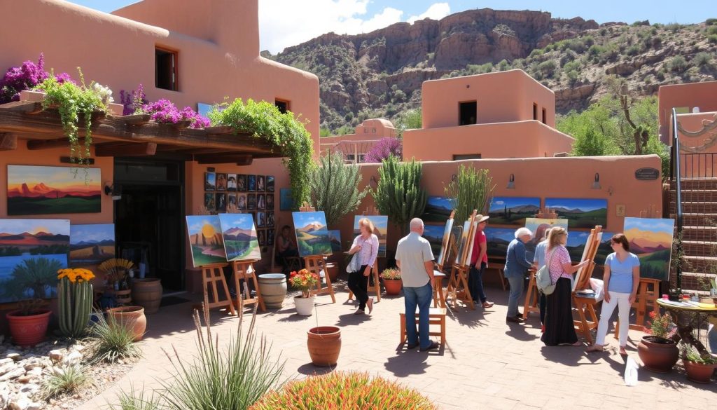 Canyon Road artists in Santa Fe Canyon Road artists in Santa Fe